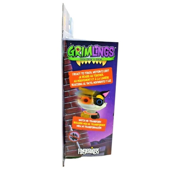 WowWee Fingerlings Grimlings Scaredy Cat From Grin to Grim (New) - Picture 5 of 8